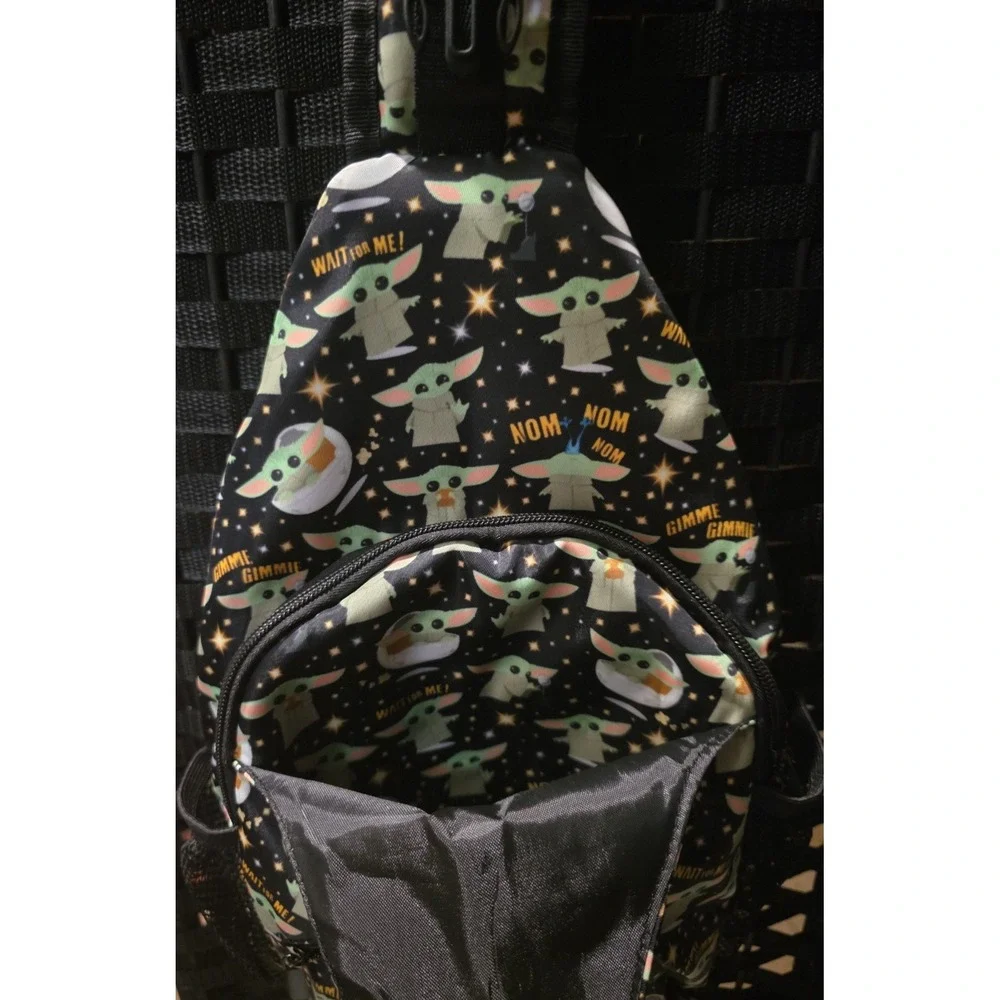 Grogu Baby Yoda Crossbody Sling Backpack Star Wars The Mandalorian Unique Custom